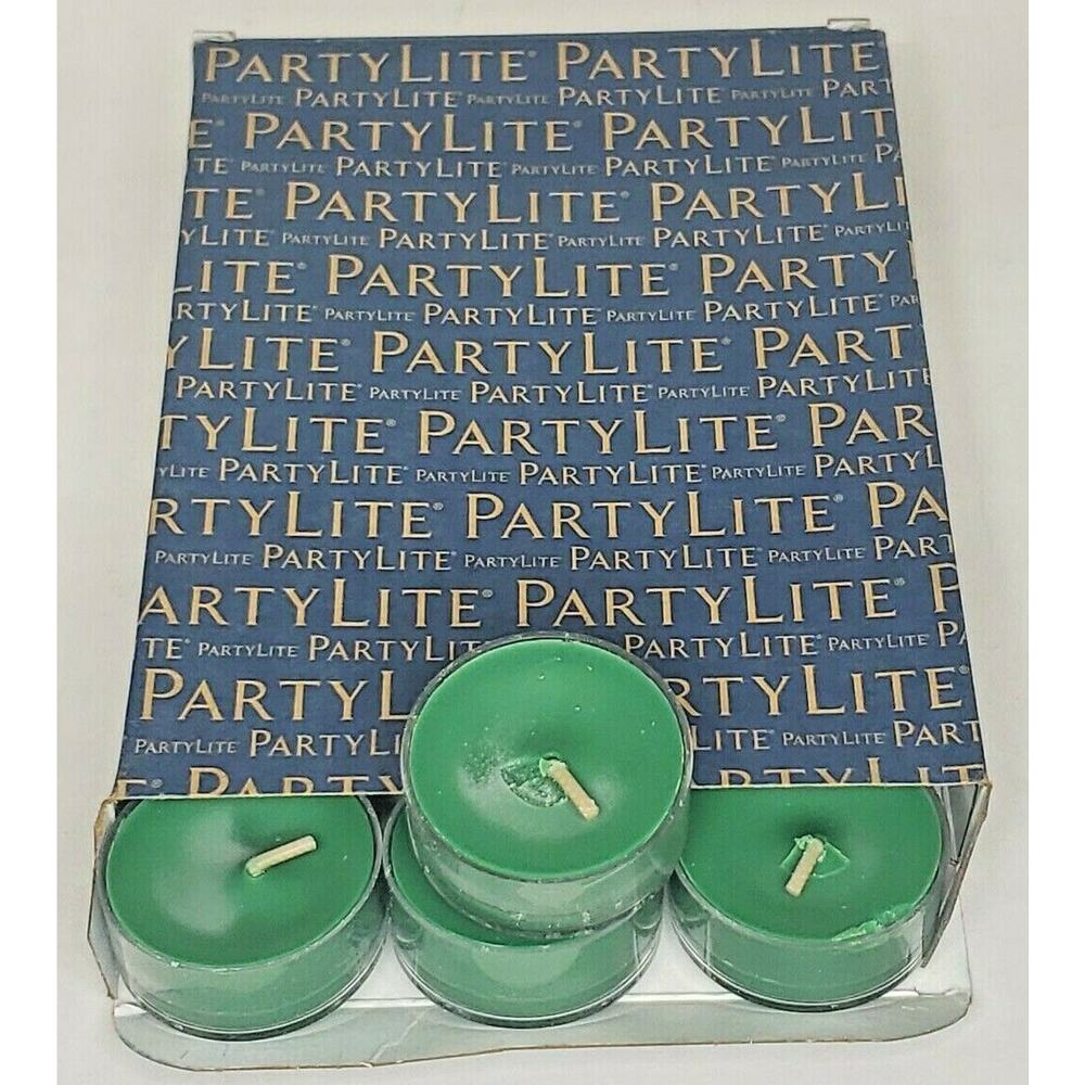 Partylite Tealights 12 Candles NOS " Mistletoe " P1F/V04844